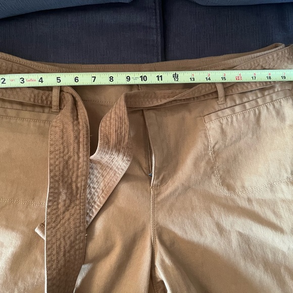 Mustard Yellow crop Pants from the Loft - Picture 6 of 7